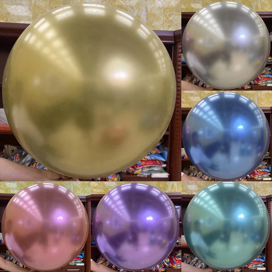 36inch Huge Chrome Metallic Pearl Colorful Latex Balloon Birthday Party Wedding Decoration Helium Globos Kids Inflated Toy Balls 
36inch Huge Chrome Metallic Pearl Colorful Latex Balloon Birthday Party Wedding Decoration Helium Globos Kids Inflated Toy Balls