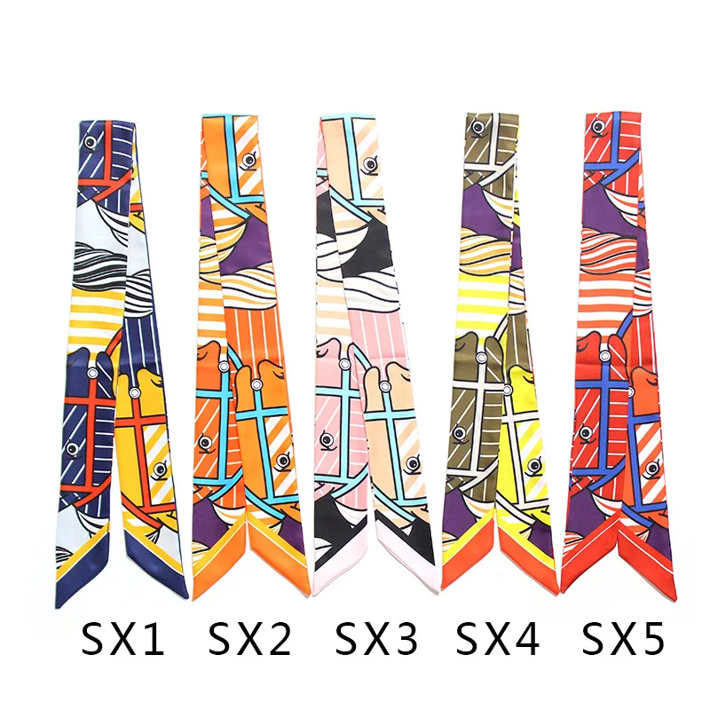 High-end New Horse Head Stripes 5*100cm Silk Scarfs Luxury Brand Scarf Bag Ribbons Fashion Head Scarf Small Long Skinny Scarves
High-end New Horse Head Stripes 5*100cm Silk Scarfs Luxury Brand Scarf Bag Ribbons Fashion Head Scarf Small Long Skinny Scarves