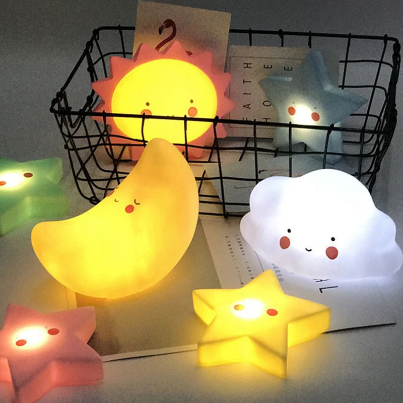 INS LED Sun Moon Stars Ночной светильник лампа для спальни ночной Светильник s Of Toys для детской комнаты декоративный светильник s
INS LED Sun Moon Stars Ночной светильник лампа для спальни ночной Светильник s Of Toys для детской комнаты декоративный светильник s