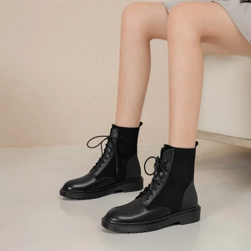 PU Leather Ankle Boots Women Winter Plush Warm Lace Up Black Brown Modern Short Booties Ladies Hight Top Big Size Shoes
PU Leather Ankle Boots Women Winter Plush Warm Lace Up Black Brown Modern Short Booties Ladies Hight Top Big Size Shoes