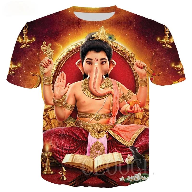 Ganesha T Shirt 3D Printed Hindu God Of Wisdom Men And Women T-shirts Women's Men's Fashion Casual Tshirt Summer Streetwear
Ganesha T Shirt 3D Printed Hindu God Of Wisdom Men And Women T-shirts Women's Men's Fashion Casual Tshirt Summer Streetwear