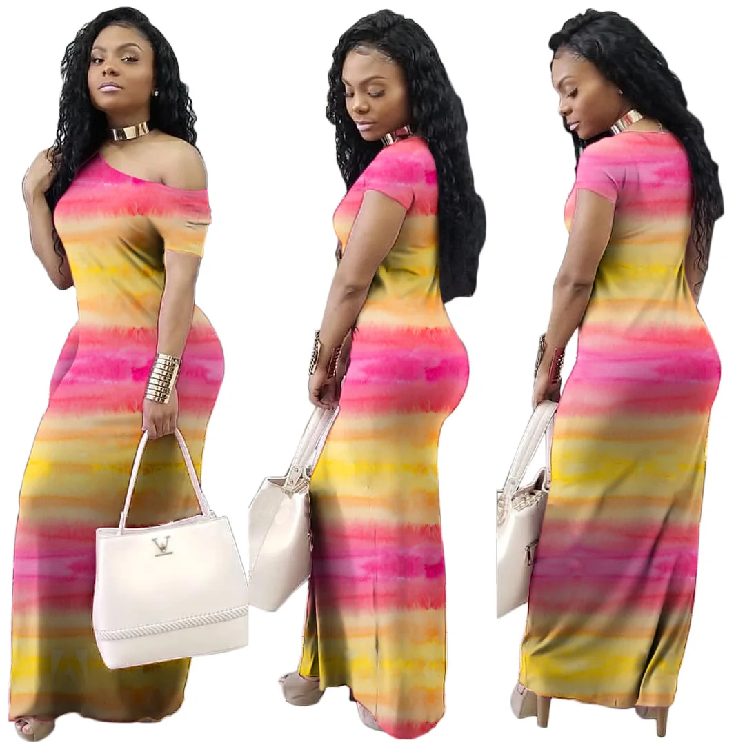 Women's Summer Fashion Casual Printed O Neck Short Sleeve Maxi Dress
Women's Summer Fashion Casual Printed O Neck Short Sleeve Maxi Dress