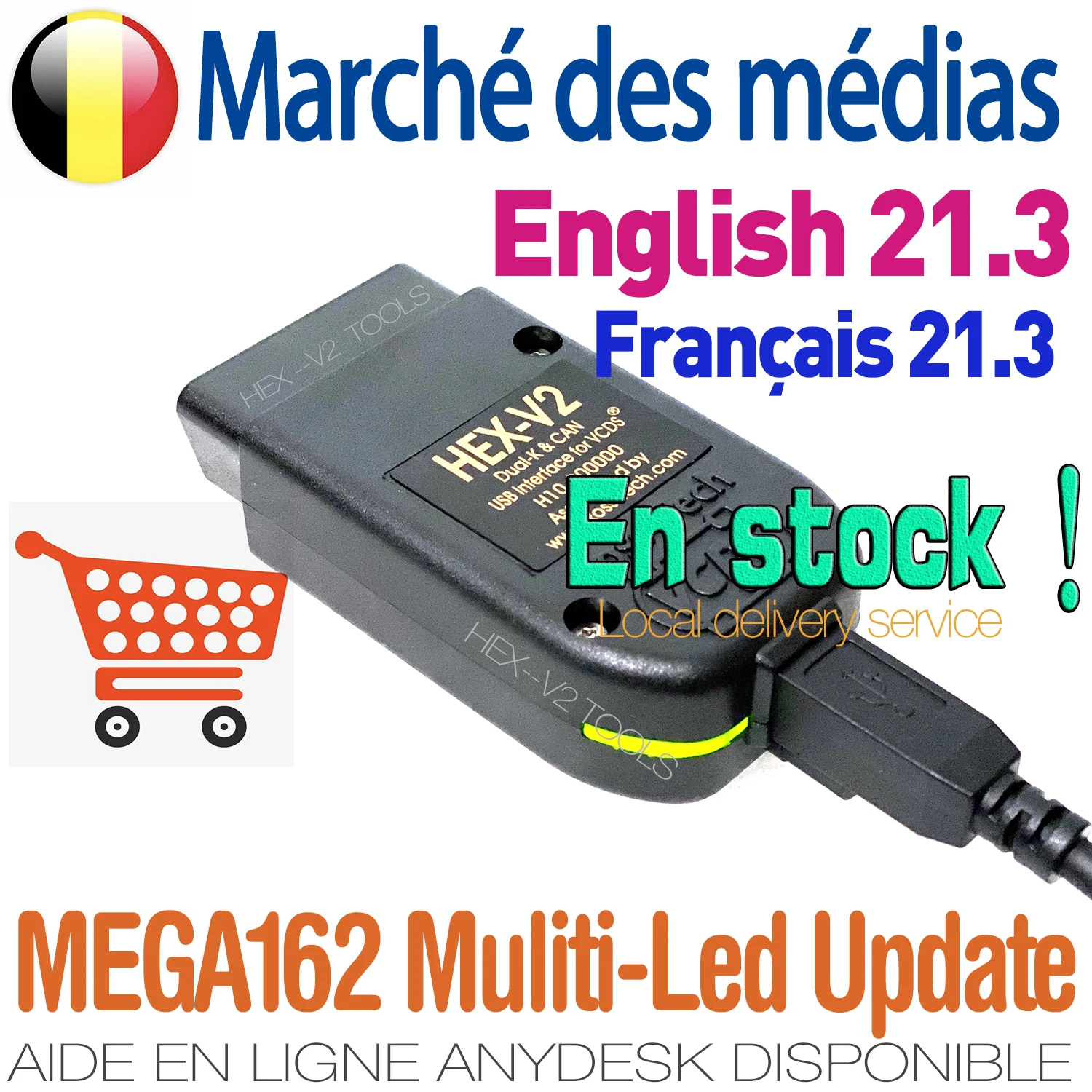 VAGCOM 21.3 VAG COM 20.12 HEX CAN USB Interface FOR VW AUDI Skoda Seat Hex v2 20.4.2 Français English ATMEGA162+16V8+FT232RQ
VAGCOM 21.3 VAG COM 20.12 HEX CAN USB Interface FOR VW AUDI Skoda Seat Hex v2 20.4.2 Français English ATMEGA162+16V8+FT232RQ