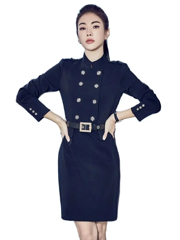 office ladies suit dress women double-row buckle uniform dress professional dress women's front desk workwear dress career suits
office ladies suit dress women double-row buckle uniform dress professional dress women's front desk workwear dress career suits