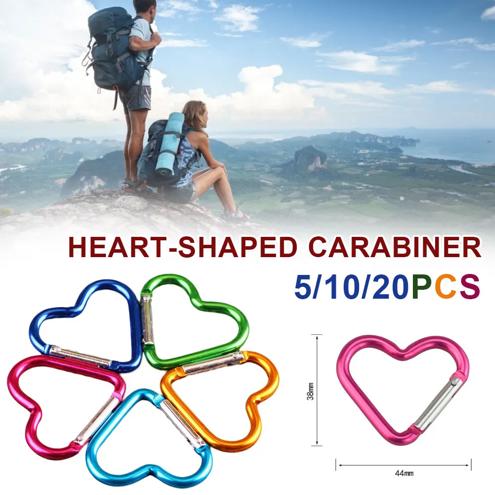 10/20pcs Aluminum Alloy Carabiner Heart-shaped Buckle Rope Buckle Keychain Backpack Hanging Buckle Outdoor Climbing Accessories
10/20pcs Aluminum Alloy Carabiner Heart-shaped Buckle Rope Buckle Keychain Backpack Hanging Buckle Outdoor Climbing Accessories