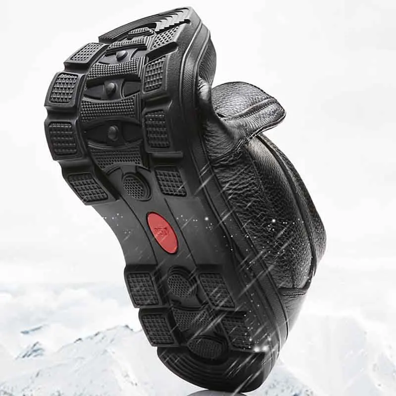 Men Winter Leather Boots Warm High Top Plus Cashmere Cotton Shoes Male Casual Comfort Ankle Flat Anti-Skid Boots 
Men Winter Leather Boots Warm High Top Plus Cashmere Cotton Shoes Male Casual Comfort Ankle Flat Anti-Skid Boots