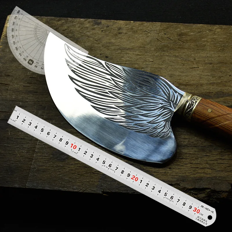 Cleaver Knife Handmade Sharp Chinese Kitchen Chef Fixed Blade Figured Knives Meat Cleaver Vegetable Cutter Cooking Tools
Cleaver Knife Handmade Sharp Chinese Kitchen Chef Fixed Blade Figured Knives Meat Cleaver Vegetable Cutter Cooking Tools