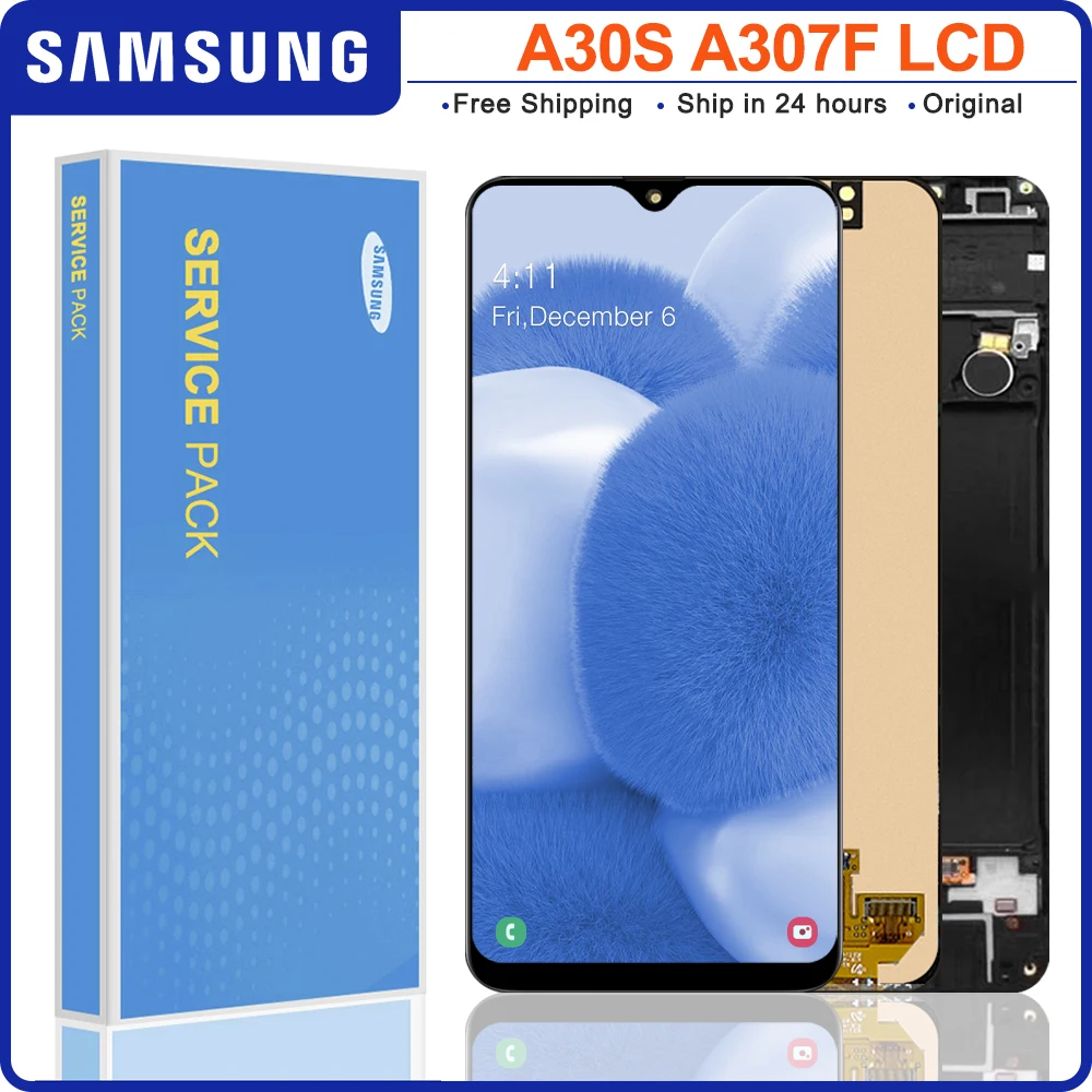 ЖК-дисплей 6 4 ''для Samsung galaxy A30s дисплей A307F A307FN A307G A307GN A307YN сенсорный экран