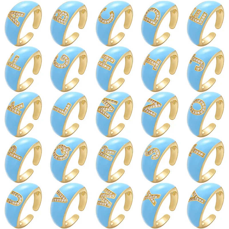 Fashion Enamel Initials Rings for Women Girls A-Z Letter Stackable Ring Full Crystal Adjustable Open Ring Christmas Jewelry Gift
Fashion Enamel Initials Rings for Women Girls A-Z Letter Stackable Ring Full Crystal Adjustable Open Ring Christmas Jewelry Gift