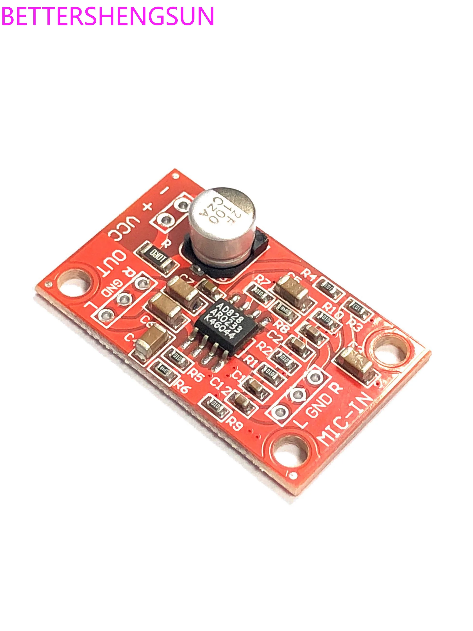 AD828 Piezoelectric ceramic chip preamplifier board Piezoelectric ceramic chip pickup module
AD828 Piezoelectric ceramic chip preamplifier board Piezoelectric ceramic chip pickup module