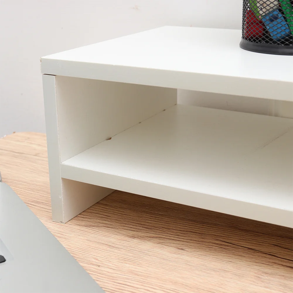 1pcs Desktop Computer Supporting Shelf Desktop Shelving Storage Heightening Shelf for Computer Book Pen (Double-Deck Pattern Whi
1pcs Desktop Computer Supporting Shelf Desktop Shelving Storage Heightening Shelf for Computer Book Pen (Double-Deck Pattern Whi