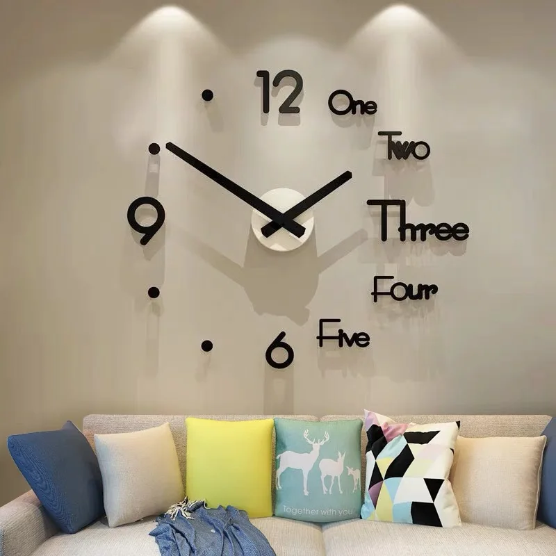 2020 New Fashion 3D big size wall clock mirror sticker DIY brief living room decor meetting room wall clock
2020 New Fashion 3D big size wall clock mirror sticker DIY brief living room decor meetting room wall clock
