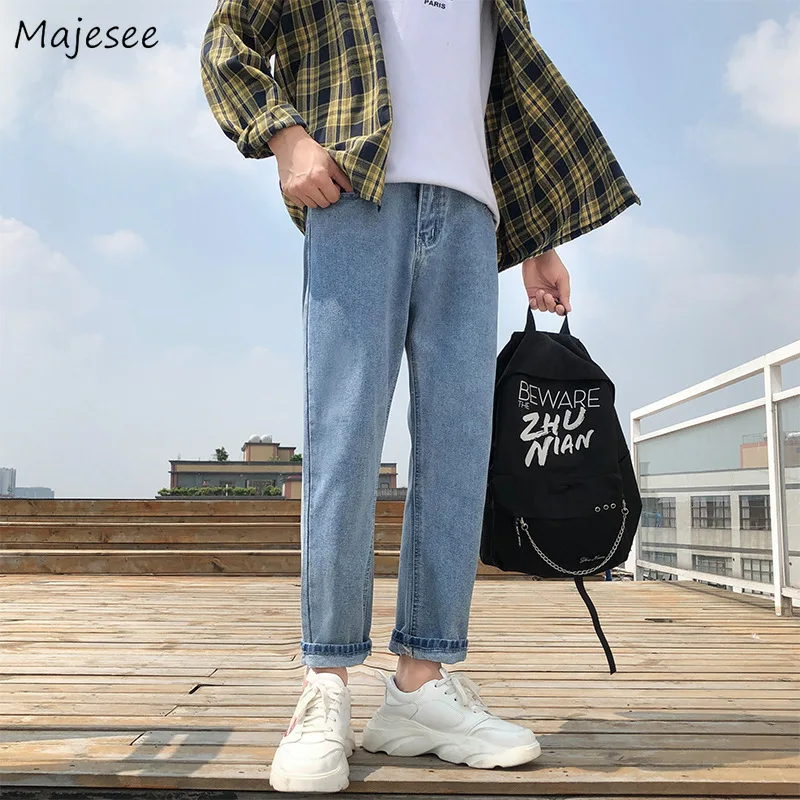 Men Classic Jeans Solid Retro Basic All-match Teenagers Comfort Straight Large Size S-3XL Ankle Length Trendy Simple Unisex Chic
Men Classic Jeans Solid Retro Basic All-match Teenagers Comfort Straight Large Size S-3XL Ankle Length Trendy Simple Unisex Chic
