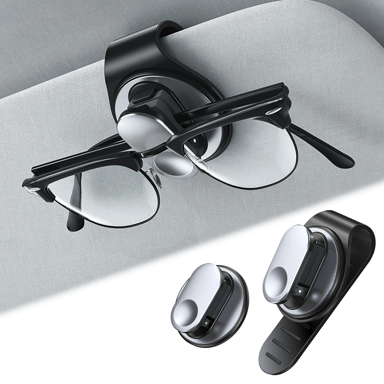 

Car Sunglasses Holder Auto Sun Visor Glasses Stand Eyeglass Card Key Storage Clip For Audi Bmw Car Interior Organize Accessories