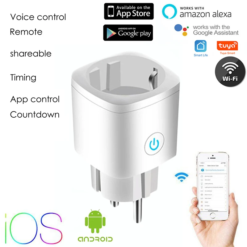 Tuya Smart Plug Wifi Pairing 16A Tuya Timer Wireless Power Monitor Socket Outlet Voice Control Works With Alexa Google Home
Tuya Smart Plug Wifi Pairing 16A Tuya Timer Wireless Power Monitor Socket Outlet Voice Control Works With Alexa Google Home