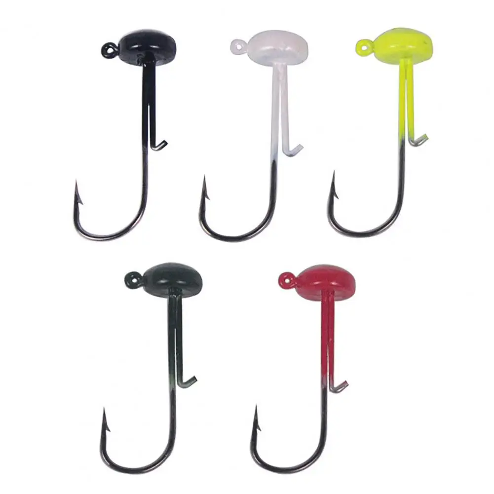 5Pcs/Set 4g Fishing Hook Sharp Non-Deformed Mushroom Head Fishing Jig Ned Rig Jig Head Finesse Mushroom Bait Hook for Outdoor
5Pcs/Set 4g Fishing Hook Sharp Non-Deformed Mushroom Head Fishing Jig Ned Rig Jig Head Finesse Mushroom Bait Hook for Outdoor