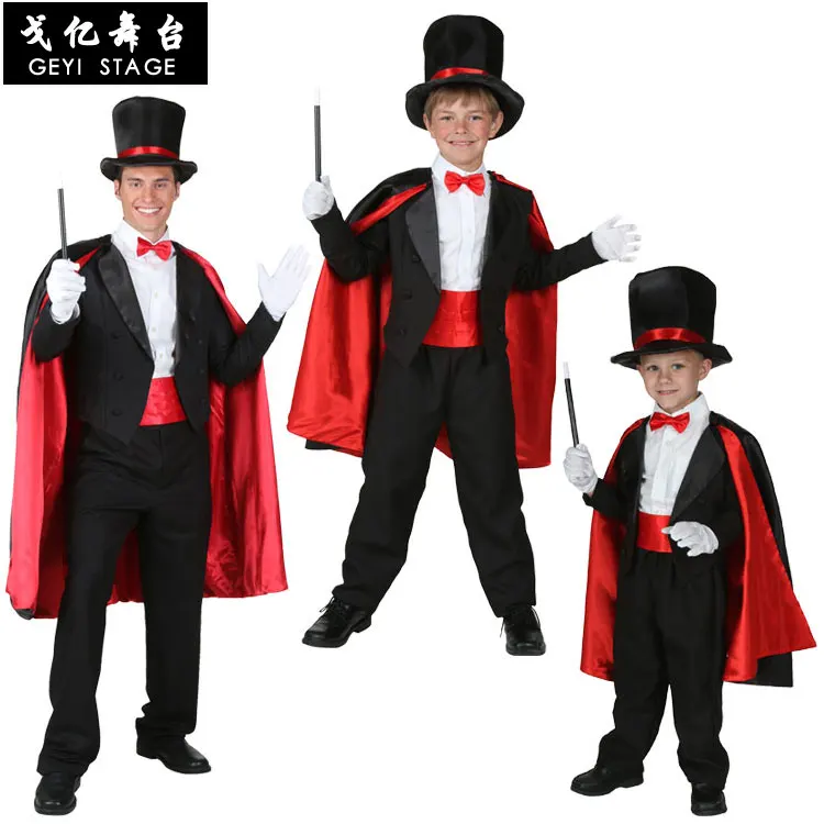 Kids Boys Magician Cosplay Costume Outfit Cape Hat Coat Tie Set for Adult Men Halloween Role Play Party Magic Dress Up
Kids Boys Magician Cosplay Costume Outfit Cape Hat Coat Tie Set for Adult Men Halloween Role Play Party Magic Dress Up