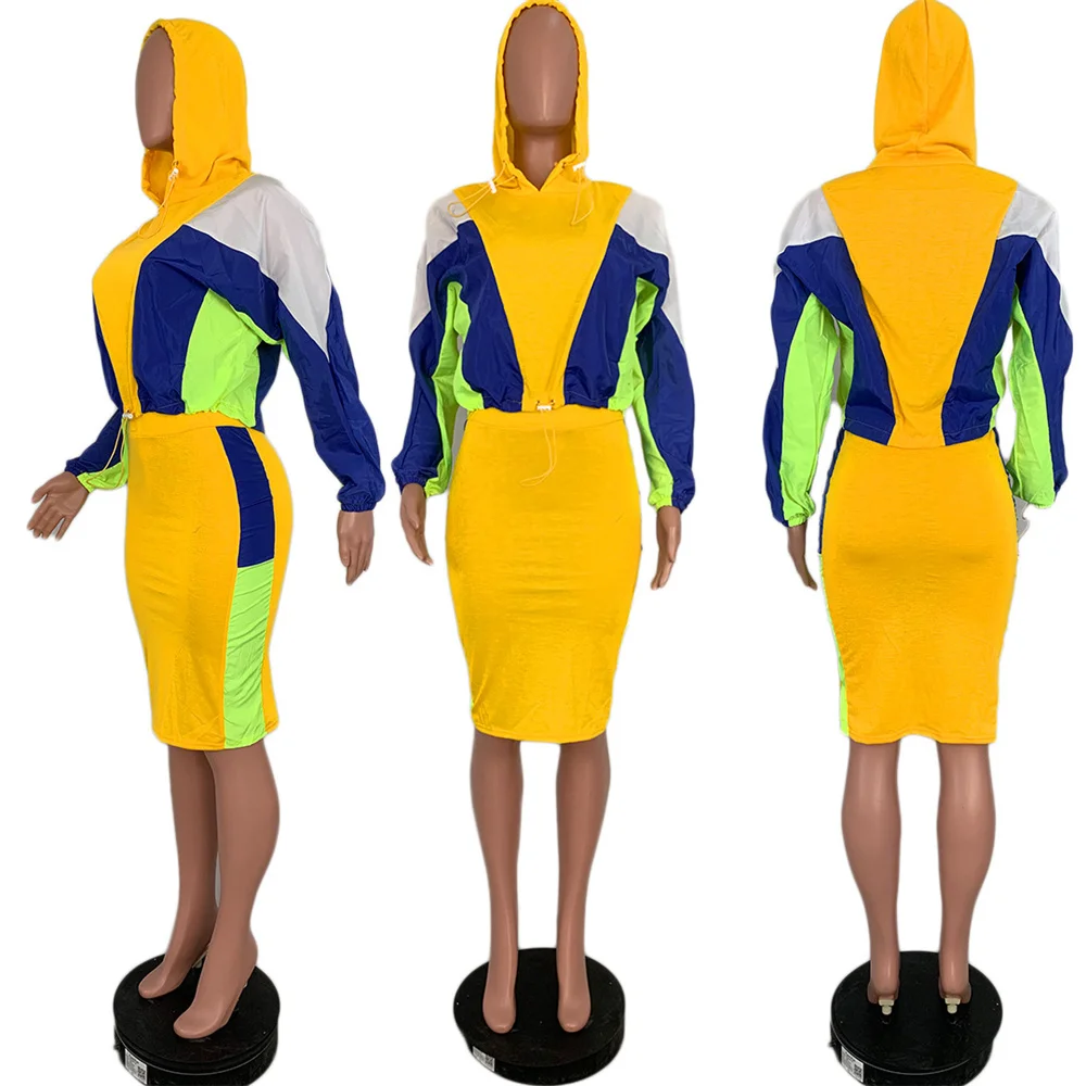 Patchwork Hoodies Two Piece Sets for Women Spring Autumn Long Sleeve Women Tracksuits Casual Female Suits
Patchwork Hoodies Two Piece Sets for Women Spring Autumn Long Sleeve Women Tracksuits Casual Female Suits