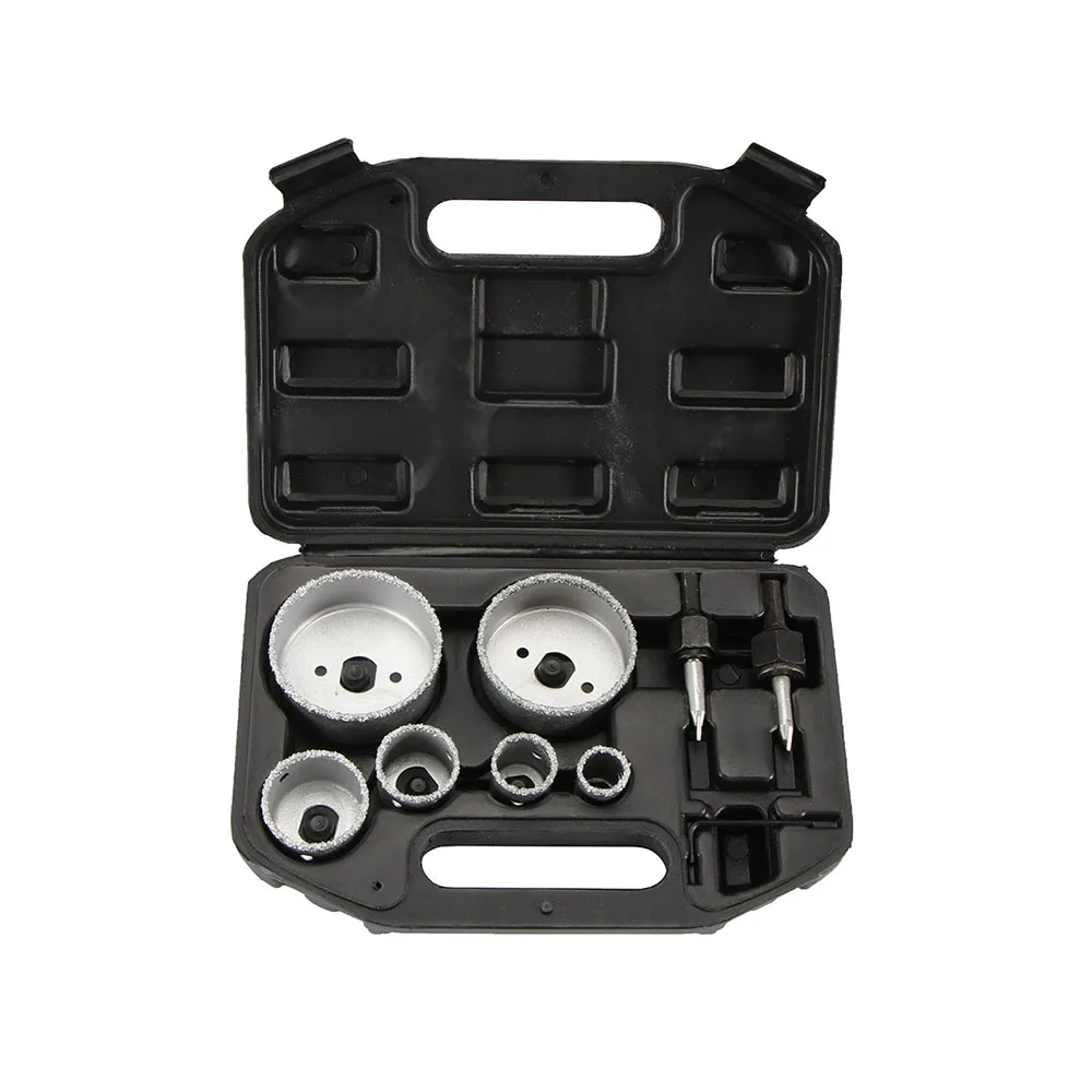 9pcs Diamond Coated Drill Bit Set Tile Marble Glass Ceramic Hole Saw Drilling Bits For Power Tools 22mm-73mm
9pcs Diamond Coated Drill Bit Set Tile Marble Glass Ceramic Hole Saw Drilling Bits For Power Tools 22mm-73mm