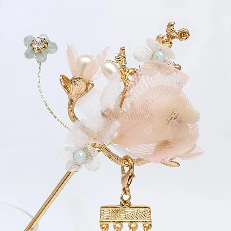 Chinese Retro Style Hanfu Headdress Ancient Style Hair Ornament With Long Tassels In The Palace Bridal Hair Accessories Set
Chinese Retro Style Hanfu Headdress Ancient Style Hair Ornament With Long Tassels In The Palace Bridal Hair Accessories Set