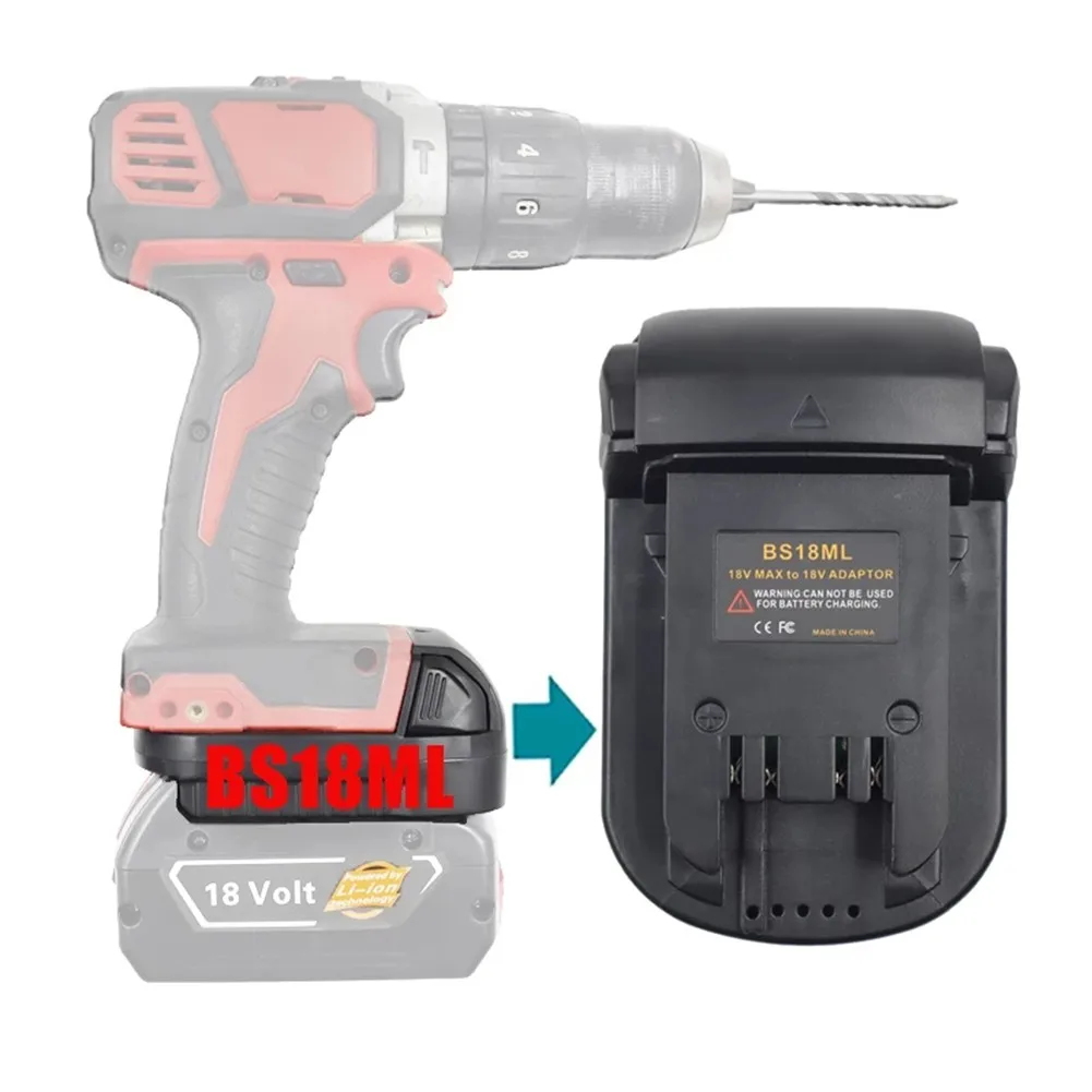Adapter Converter BS18ML For Bosch BAT609 BAT610 BAT611 BAT612 18V Li-ion Battery To Milwaukee M18 Lithium Power Tool Batteries
Adapter Converter BS18ML For Bosch BAT609 BAT610 BAT611 BAT612 18V Li-ion Battery To Milwaukee M18 Lithium Power Tool Batteries