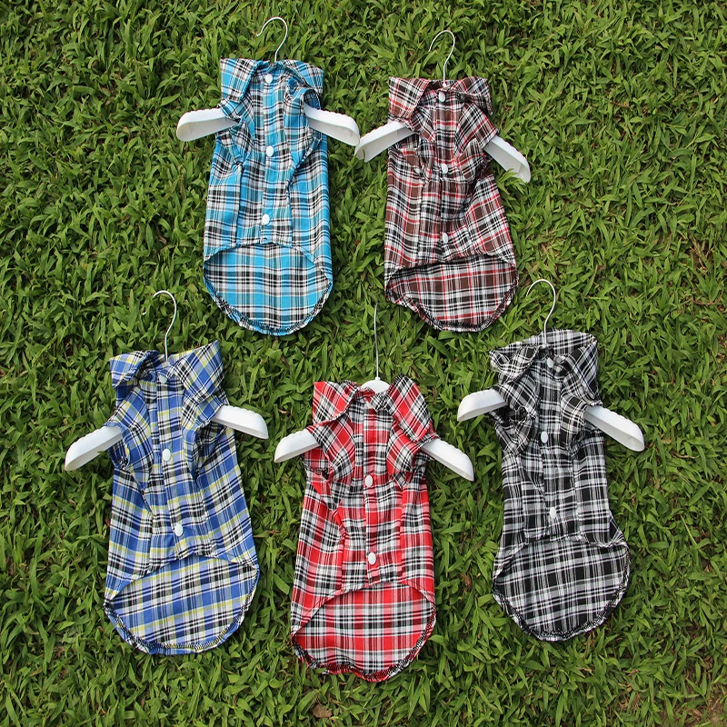 New Summer Pet Plaid Clothes For Dogs Multicolor Shirt Comfortable Dog Coat Puppy Costume Cat Clothing Universal Pets Outfit
New Summer Pet Plaid Clothes For Dogs Multicolor Shirt Comfortable Dog Coat Puppy Costume Cat Clothing Universal Pets Outfit