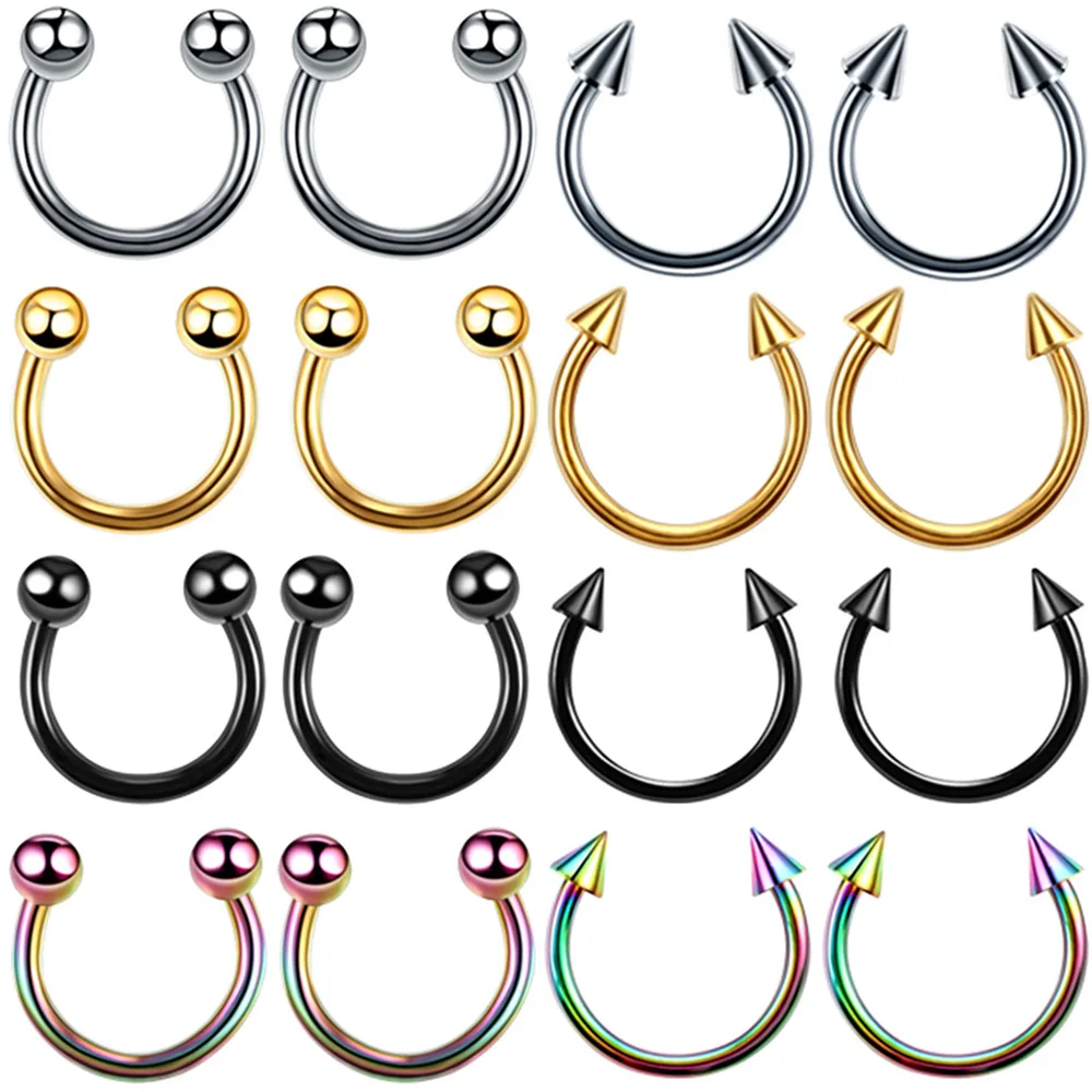 1pc 4*10mm stainless steel nose ring titanium steel nose nail C type ear bone nail CBR ring female ring
1pc 4*10mm stainless steel nose ring titanium steel nose nail C type ear bone nail CBR ring female ring