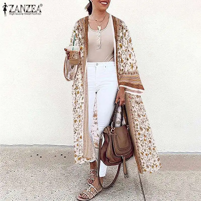 ZANZEA Women Bohemian Vintage Floral Printed Cardigan Clothing Blouse Baggy Long Shirt Kimono Summer Long Sleeve Tops Tunic 2021
ZANZEA Women Bohemian Vintage Floral Printed Cardigan Clothing Blouse Baggy Long Shirt Kimono Summer Long Sleeve Tops Tunic 2021