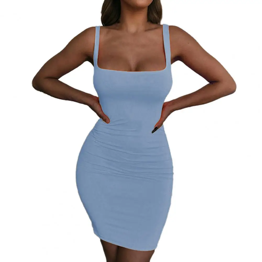 Bodycon Dress Square Neck High Stretchy Summer Autumn Slim Solid Color Sling Party dresses Clubwear Women's Clothing 2021 xl
Bodycon Dress Square Neck High Stretchy Summer Autumn Slim Solid Color Sling Party dresses Clubwear Women's Clothing 2021 xl