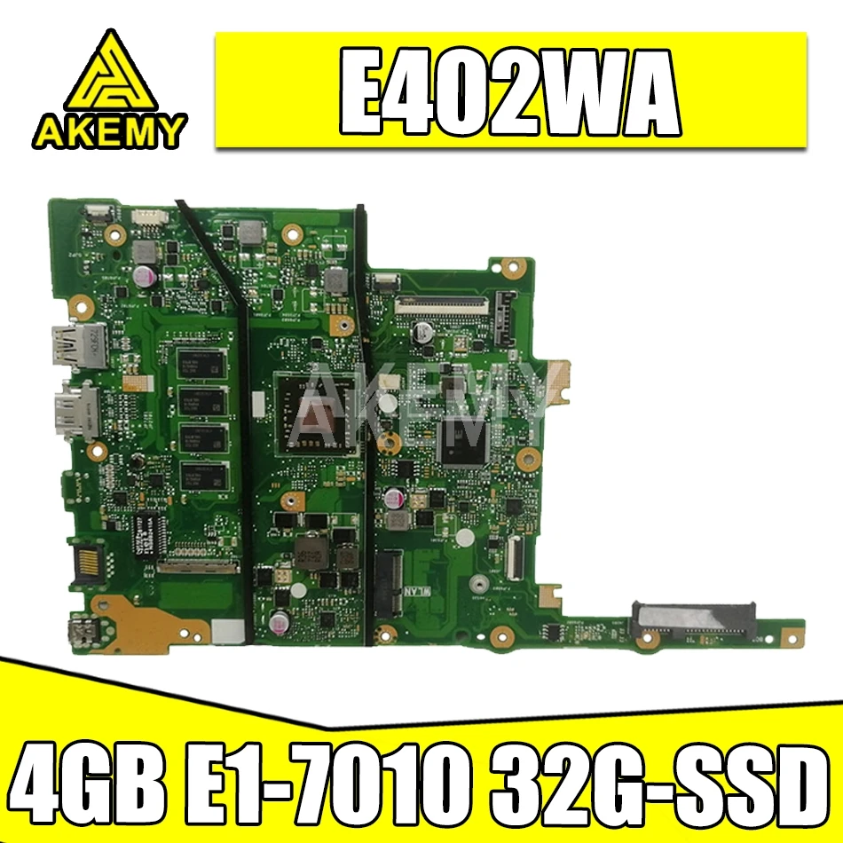 Akemy New E402WA 4GB RAM/E1-7010 with 32G-SSD Motherboard For ASUS E402W E402WA Laotop Mainboard Motherboard
Akemy New E402WA 4GB RAM/E1-7010 with 32G-SSD Motherboard For ASUS E402W E402WA Laotop Mainboard Motherboard