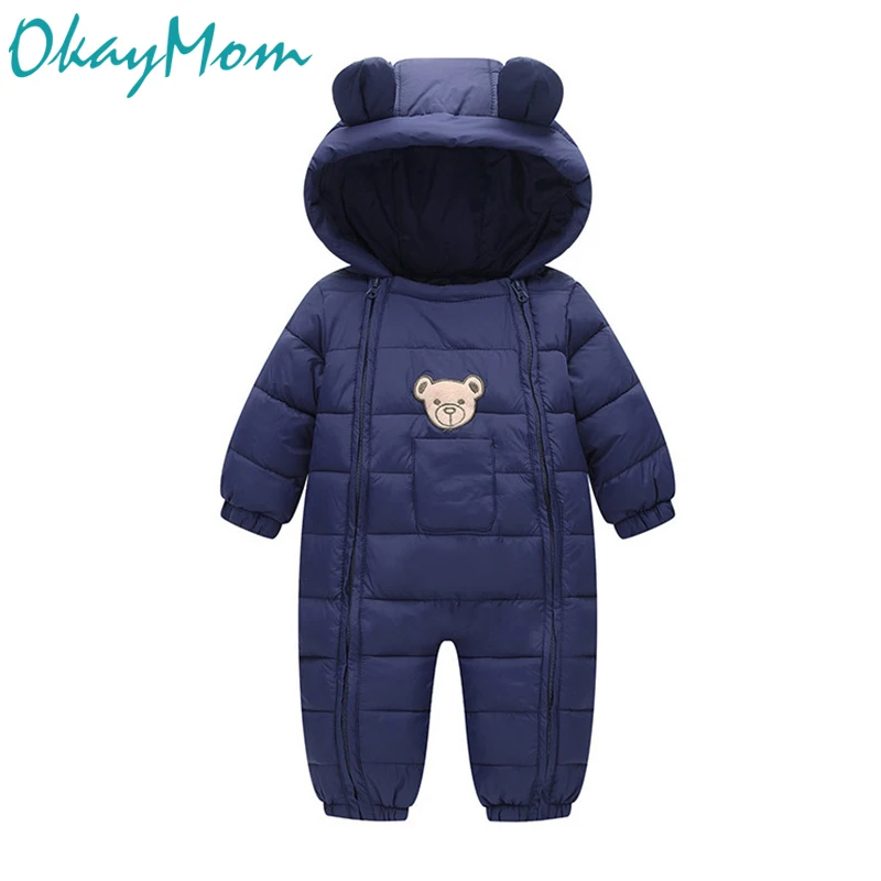 Зимнее пальто для новорожденных OkayMom одежда маленьких мальчиков и девочек