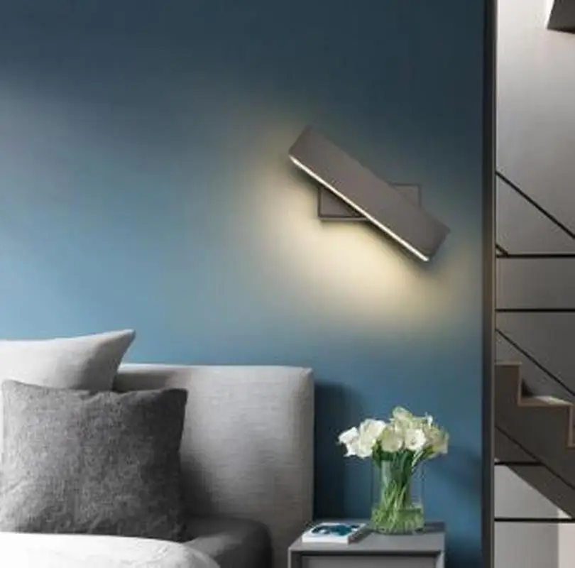 110-220V led wall lamp bedside black bedroom Nordic steering head living room wooden modern WJ11
110-220V led wall lamp bedside black bedroom Nordic steering head living room wooden modern WJ11