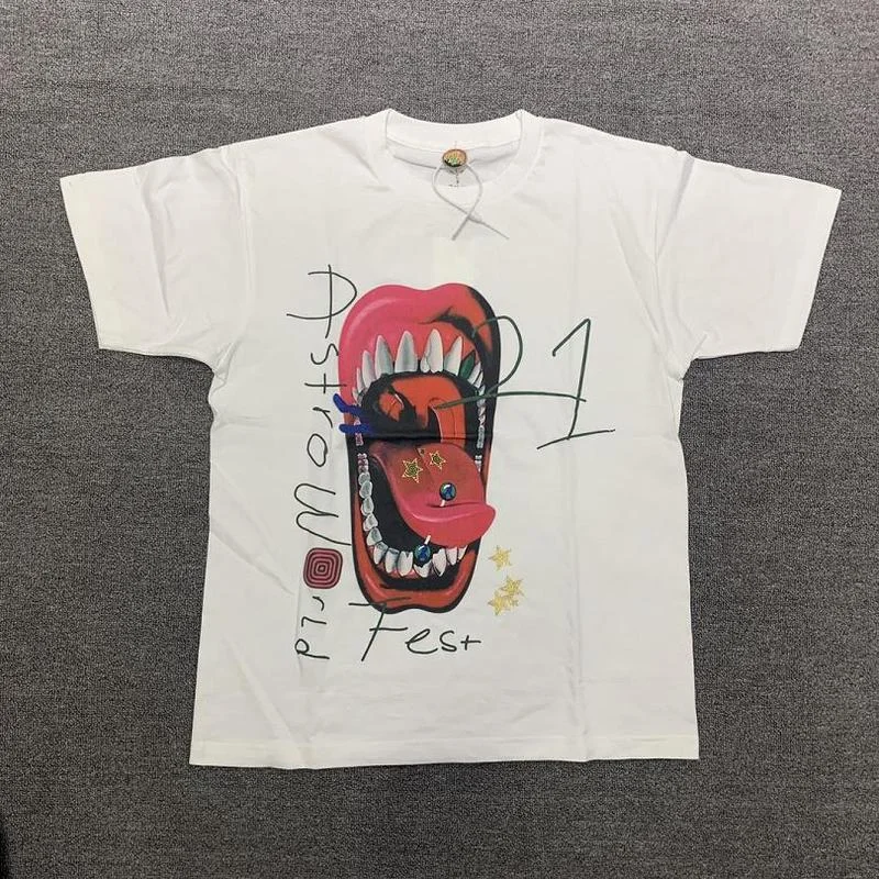 22SS 3D Big Mouth Print Cactus Jack T Shirt Men Women EU Size 100% Cotton TRAVIS SCOTT Top Tees Fashion Summer Bermudas
22SS 3D Big Mouth Print Cactus Jack T Shirt Men Women EU Size 100% Cotton TRAVIS SCOTT Top Tees Fashion Summer Bermudas