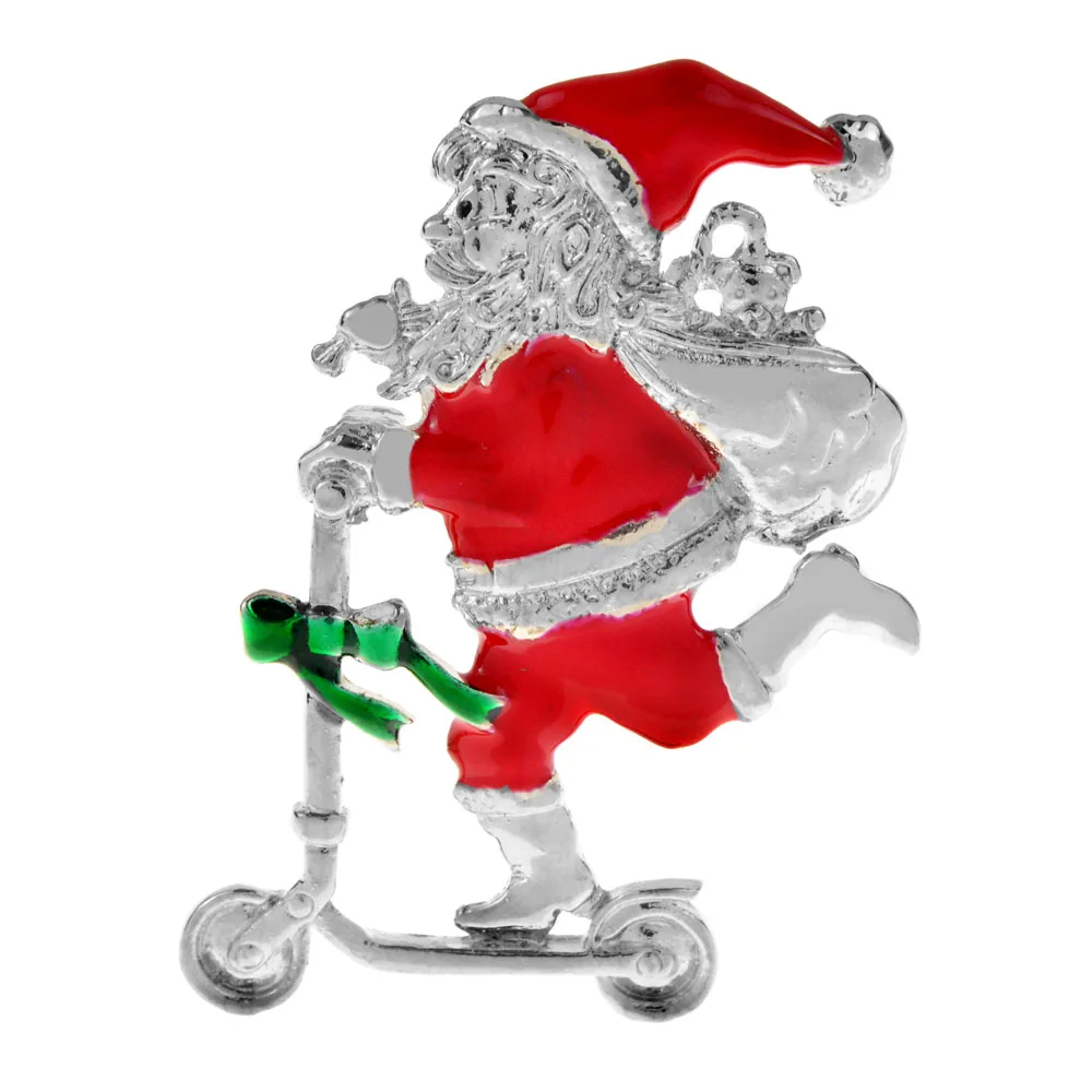 CINDY XIANG Enamel Santa Claus Riding A Scooter Brooch Fashion Christmas Pin Alloy Lable Badages Red Color New 2022
CINDY XIANG Enamel Santa Claus Riding A Scooter Brooch Fashion Christmas Pin Alloy Lable Badages Red Color New 2022