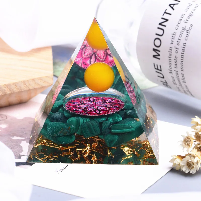 Malachite Tiger Eye Crystals Orgonite Chakra Pyramid Healing Handmade Malachite Energy Pyramid Feng Shui Decoration
Malachite Tiger Eye Crystals Orgonite Chakra Pyramid Healing Handmade Malachite Energy Pyramid Feng Shui Decoration