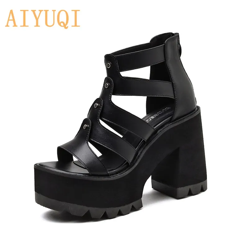 Women Sandals Summer New Fashion Thick Heel Waterproof Platform Fish Mouth High Heels Women Sandals Dress Size 34
Women Sandals Summer New Fashion Thick Heel Waterproof Platform Fish Mouth High Heels Women Sandals Dress Size 34