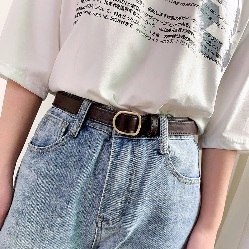 Fashion Women No-hole Buckle Belt Luxury Designer Belts Jeans Decorative Female Dress Thin PU Leather Waist Strap
Fashion Women No-hole Buckle Belt Luxury Designer Belts Jeans Decorative Female Dress Thin PU Leather Waist Strap