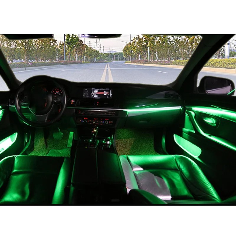 Декоративные светодиодные полосы для дверного интерьера автомобиля 9 цветов BMW 5