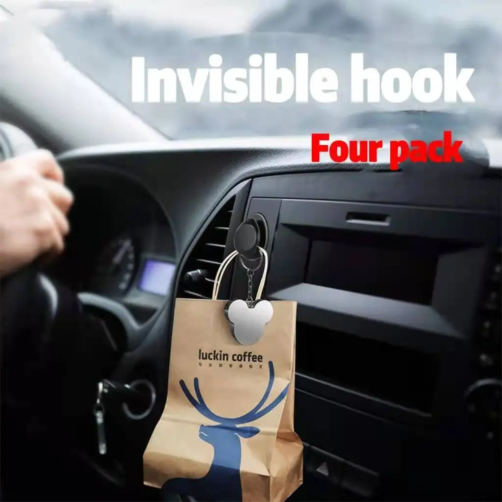 4-piece auto invisible hook storage box self-adhesive holder suitable for USB cable headset Keychain invisible fastener clip
4-piece auto invisible hook storage box self-adhesive holder suitable for USB cable headset Keychain invisible fastener clip