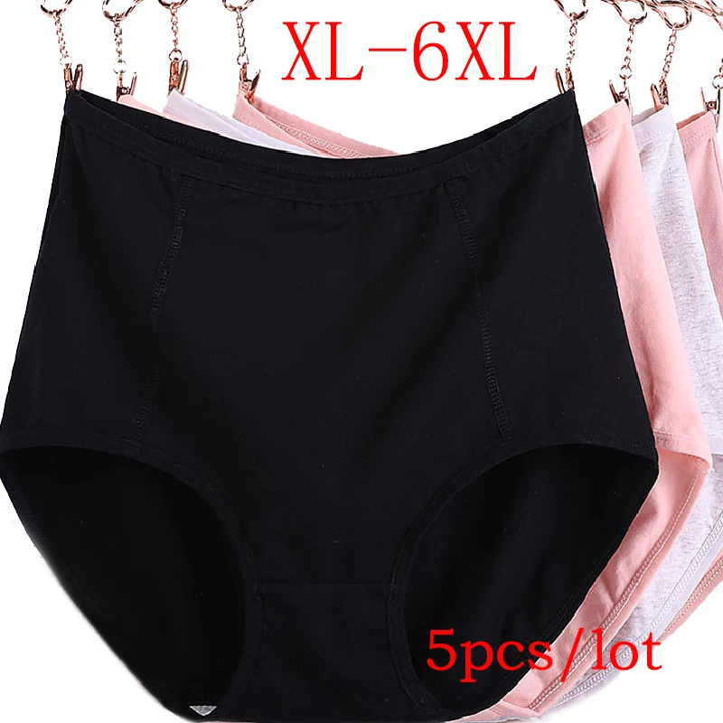 6XL Lingerie 5pcs/Lot Sexy High Waist Womens Underwear Cotton Solid Panties Breathable Briefs Ladies' Panties Plus Big Size
6XL Lingerie 5pcs/Lot Sexy High Waist Womens Underwear Cotton Solid Panties Breathable Briefs Ladies' Panties Plus Big Size