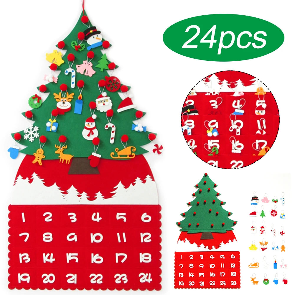 Felt Calendar Christmas Tree DIY Xmas Pendants Wall Hanging Detachable Ornaments Party Holiday Home Decoration Gifts Toys
Felt Calendar Christmas Tree DIY Xmas Pendants Wall Hanging Detachable Ornaments Party Holiday Home Decoration Gifts Toys