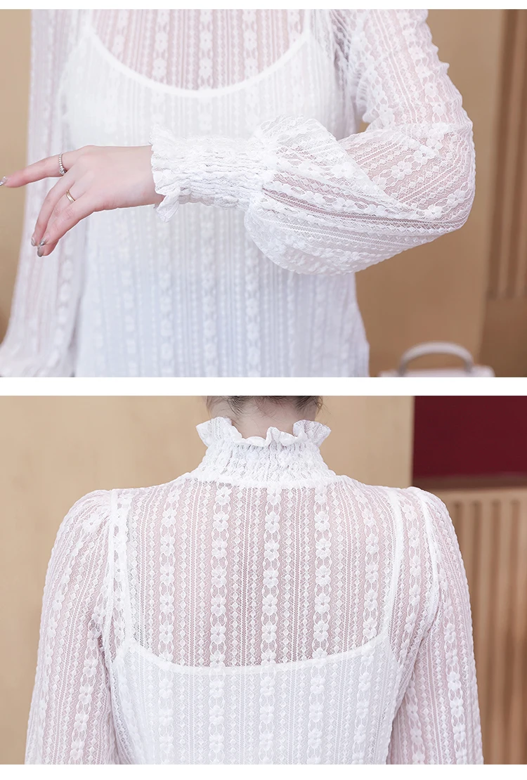 Fashion Woman Blouses 2021 Long Sleeve Blouse Women Tops Female Turtleneck Hollow Lace Blouse Shirt Women Clothes Blusas C945
Fashion Woman Blouses 2021 Long Sleeve Blouse Women Tops Female Turtleneck Hollow Lace Blouse Shirt Women Clothes Blusas C945