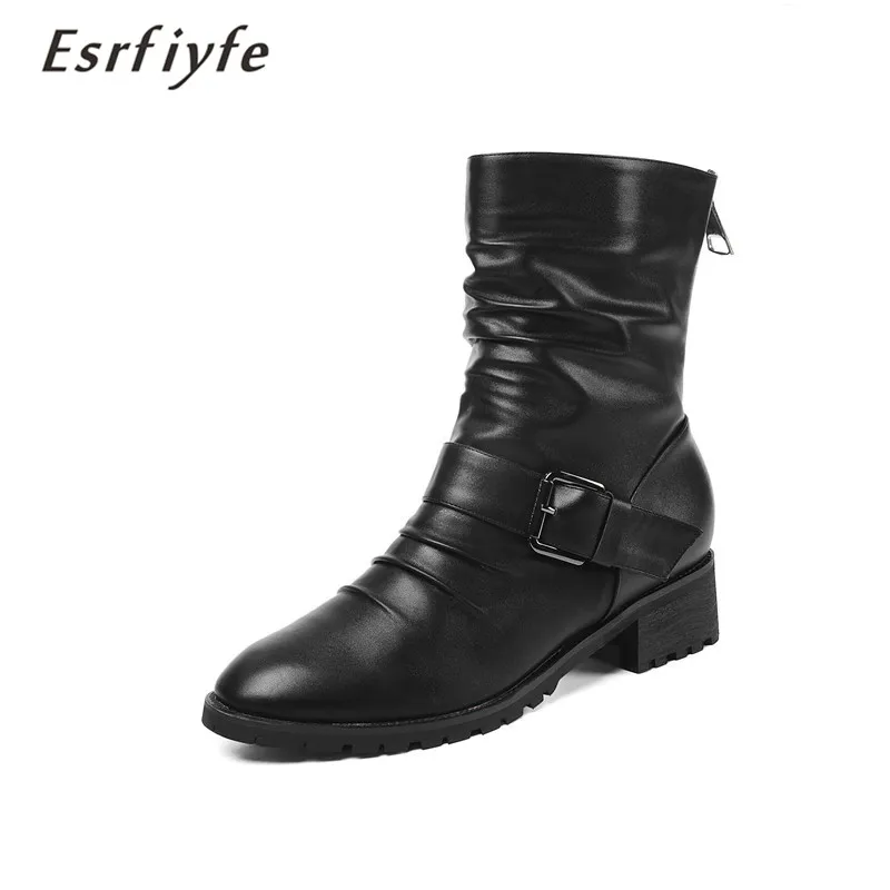 ESRFIYFE 2020 New Fashion Autumn Women Boots Thick Heels Shoes Female Buckle Daily Shoes Martin Boots PU Leather Ankle Boots
ESRFIYFE 2020 New Fashion Autumn Women Boots Thick Heels Shoes Female Buckle Daily Shoes Martin Boots PU Leather Ankle Boots