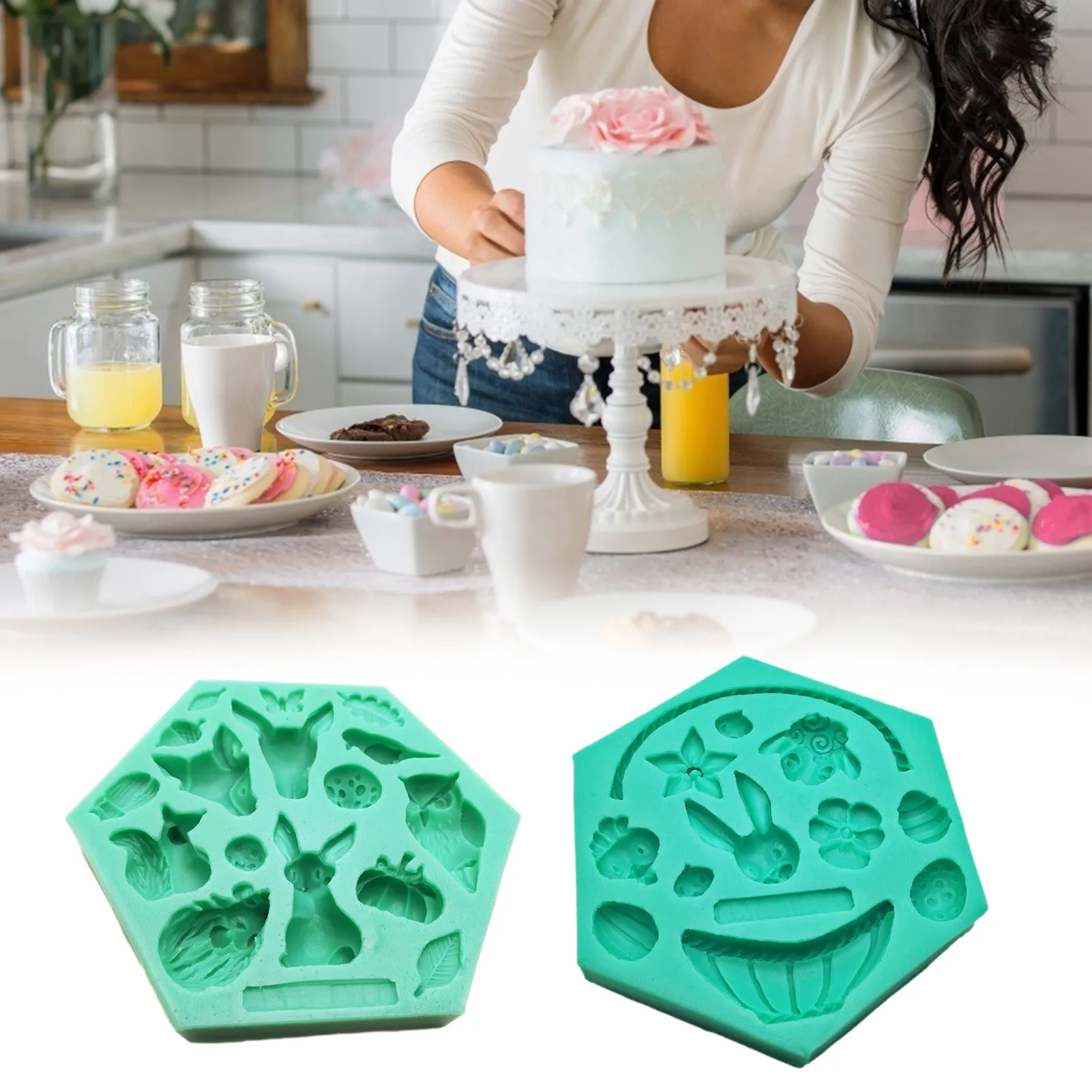 Rabbit Shape Silicone Mold Cake Mold Chocolate Molds For Cupcake Fondant Cake Decorating Tools
Rabbit Shape Silicone Mold Cake Mold Chocolate Molds For Cupcake Fondant Cake Decorating Tools