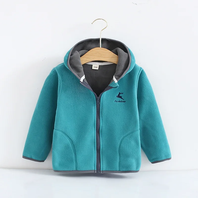 Весенняя куртка для девочек с капюшоном, пальто с длинным рукавом для мальчиков, теплая верхняя одежда с вышивкой из флиса для детей, детска... 
Весенняя куртка для девочек с капюшоном, пальто с длинным рукавом для мальчиков, теплая верхняя одежда с вышивкой из флиса для детей, детска...