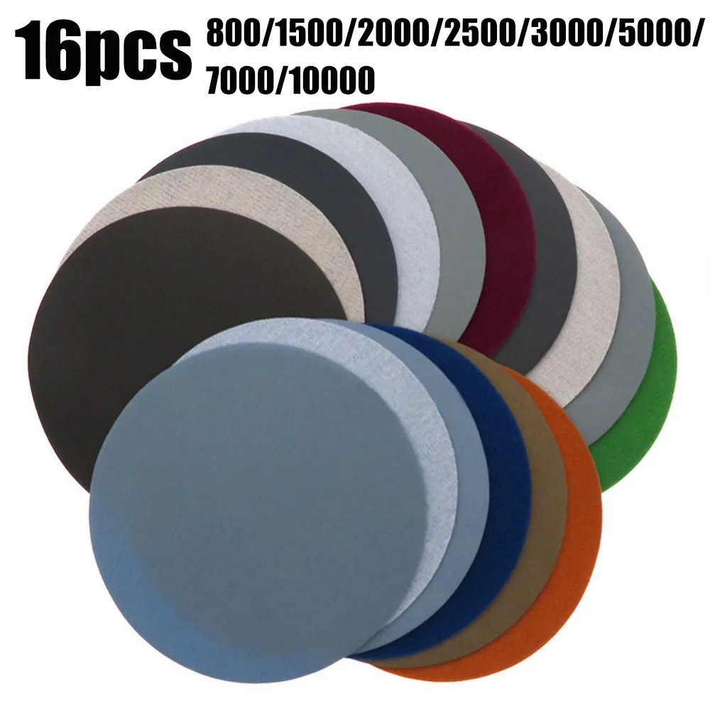 125mm Metal Sanding Discs 800-10000 Grit 16pcs Sandpaper Tools 5 Inch Hook & Loop
125mm Metal Sanding Discs 800-10000 Grit 16pcs Sandpaper Tools 5 Inch Hook & Loop