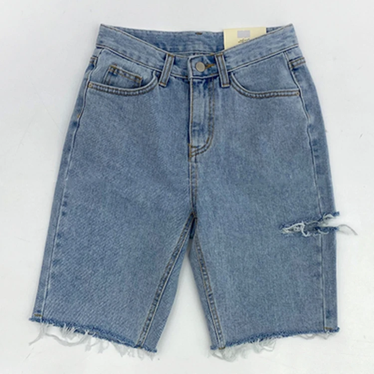 YOCALOR New 2020 Women Summer Jeans High Waist Casual Trousers Ripped Denim Streetwear Skinny Raw Edge Knee Length Pants
YOCALOR New 2020 Women Summer Jeans High Waist Casual Trousers Ripped Denim Streetwear Skinny Raw Edge Knee Length Pants