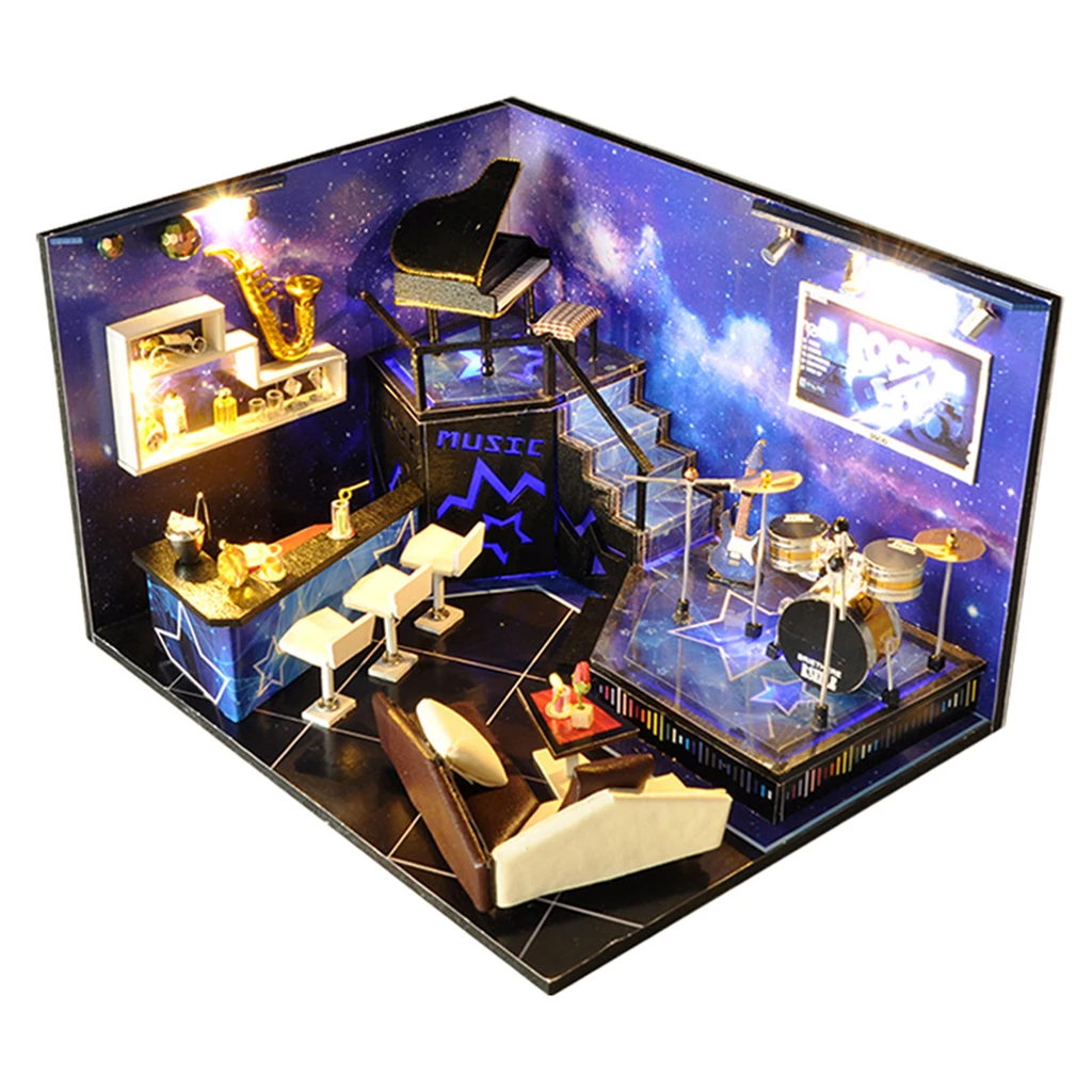 DIY Wooden Doll House Kit Miniature House Dollhouse Furniture Gift for Kids
DIY Wooden Doll House Kit Miniature House Dollhouse Furniture Gift for Kids