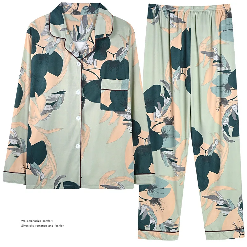 M-XXL Plus Size Women's Pajamas Long Sleeve Trousers Sleepwear Set Famale Comfortable Home Clothes Ladies Nightwear
M-XXL Plus Size Women's Pajamas Long Sleeve Trousers Sleepwear Set Famale Comfortable Home Clothes Ladies Nightwear