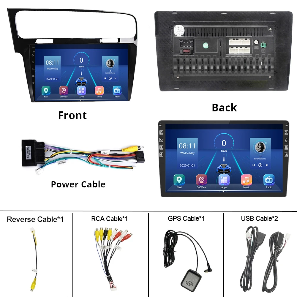 2din Android 9.0 Car Radio For VW/Volkswagen/Golf 7 Autoradio Multimedia GPS DVR Camera RAM 4GB ROM 64GB USB Radio DVD Player
2din Android 9.0 Car Radio For VW/Volkswagen/Golf 7 Autoradio Multimedia GPS DVR Camera RAM 4GB ROM 64GB USB Radio DVD Player